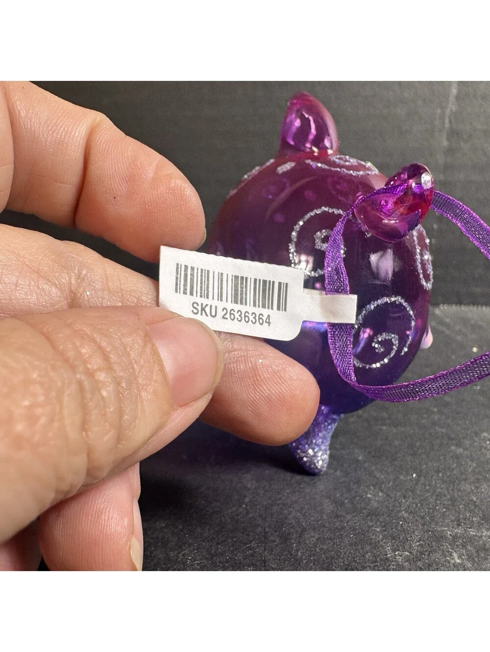Pier 1 Blown Glass Dolphin Christmas Ornament Nautical Beach Decoration NEW